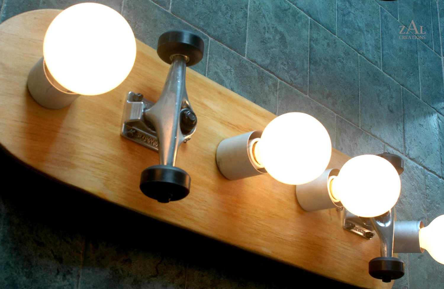 Skateboard Bathroom Vanity Lighting Fixture. Wall lamp. 31"