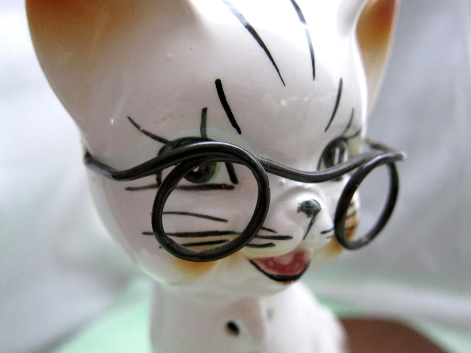 Cat with glasses, Midcentury Fun