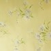 Vintage yellow wallpaper with floral design