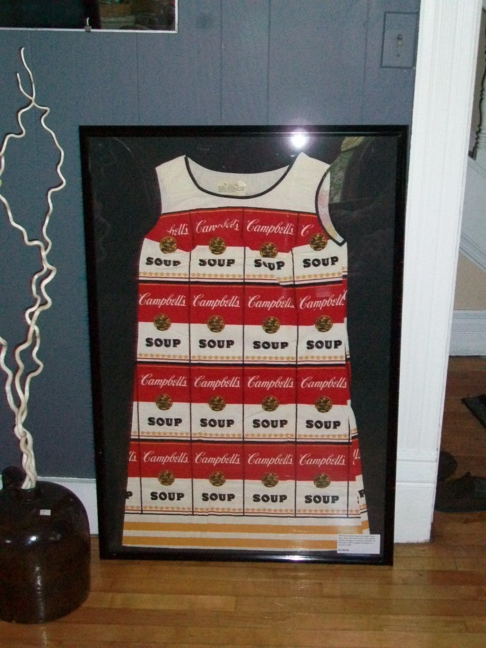 Reserved 1960s Andy Warhol Campbell Soup Paper Dress Featured on PBS Antiques Roadshow