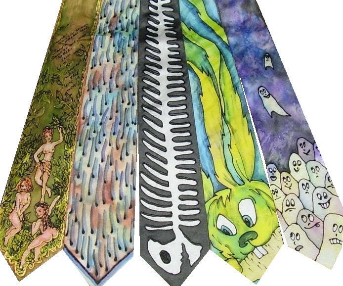 Funny Silk Tie designed on your Ideas