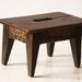 Rustic Vintage French Wooden FOOTSTOOL