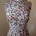 SALE 50's 60's Fall Floral Full Skirt Dress L
