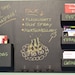 ON SALE Mail Organizer chalkboard medium wall mounted pockets and hooks