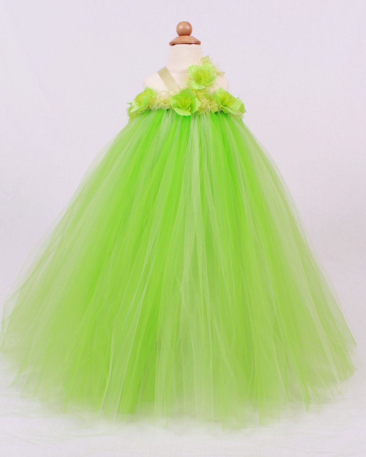 Flower Girl Tutu Dress - Pick Your Pizazz - 7-8 Girl - Customizable - Choose your own Color Il_170x135
