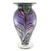 Hand Blown Art Glass Vase -Amethyst Purple and Pale Blue
