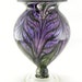 Hand Blown Art Glass Vase - Lavender and Hyacinth Purple