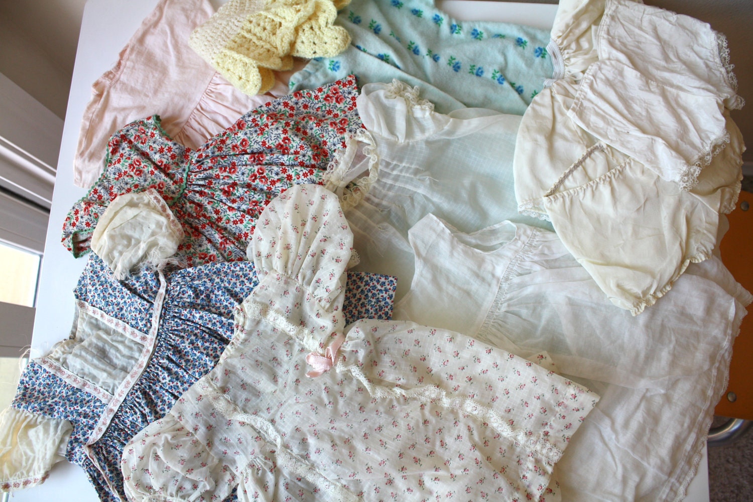 Vintage Handmade Doll Clothes Lot