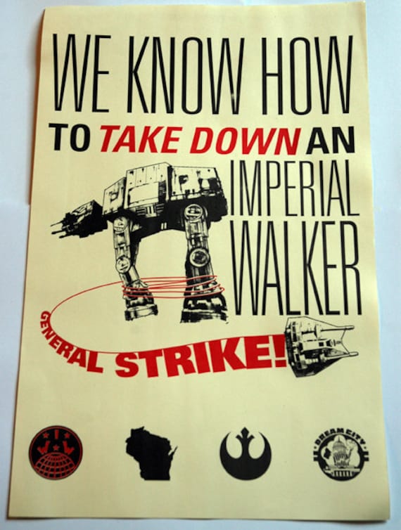 Poster: General Strike - Offset printed