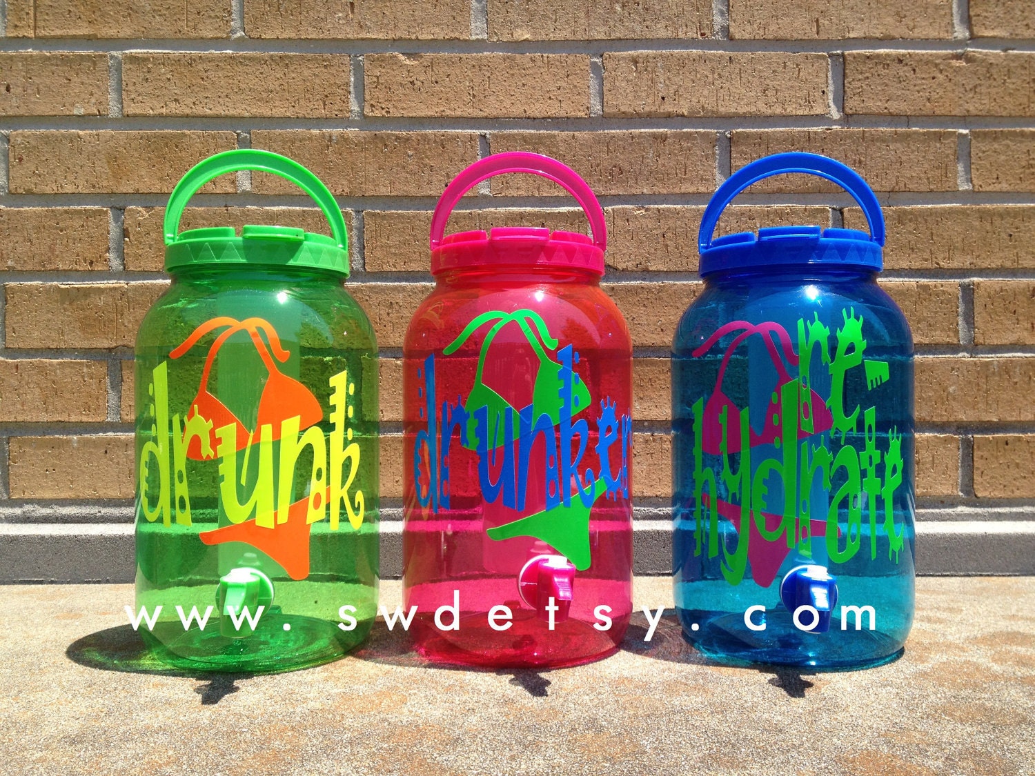 Personalized Drink Dispenser - Bachelorette, Beach, Pool, Hostess Gift