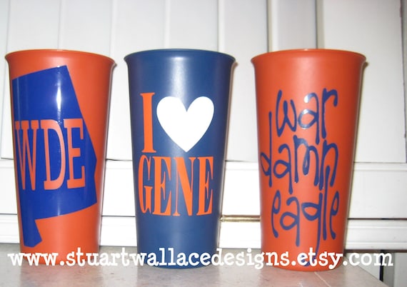 AUBURN GAME Day Cups --- Set of 2 ---