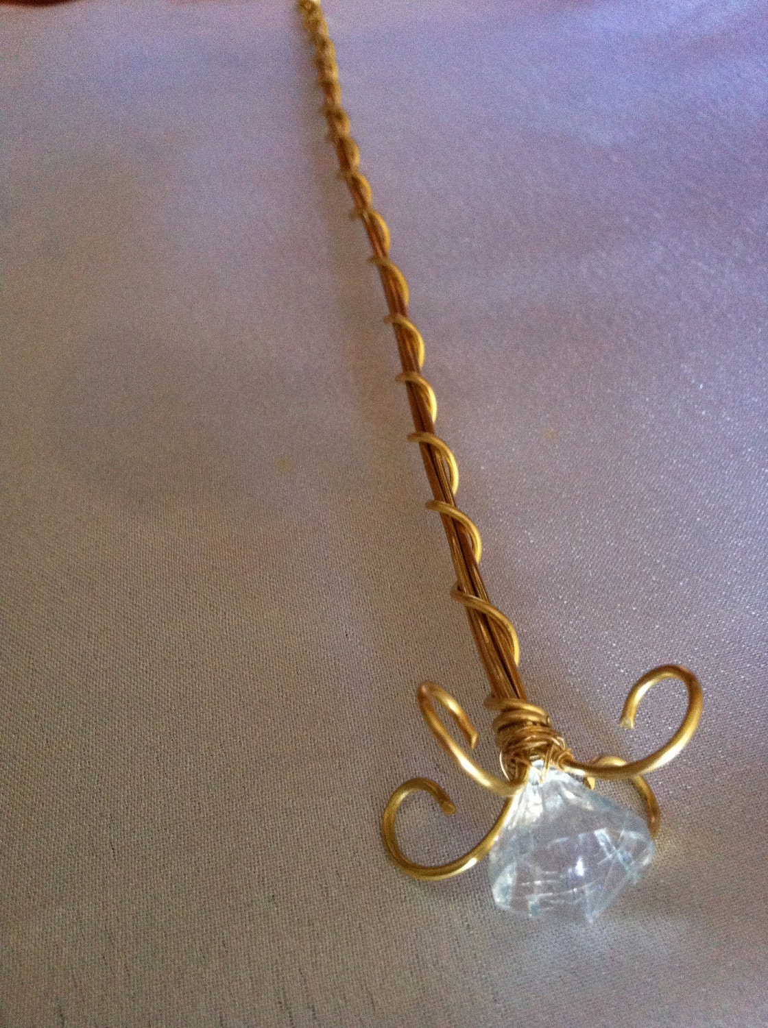 Blue Stone Centre Princess Scepter/ Fairy Wand