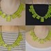 SPECIAL PRICING neon jewelry painted rhinestone necklace Neon Acid Green/Yellow