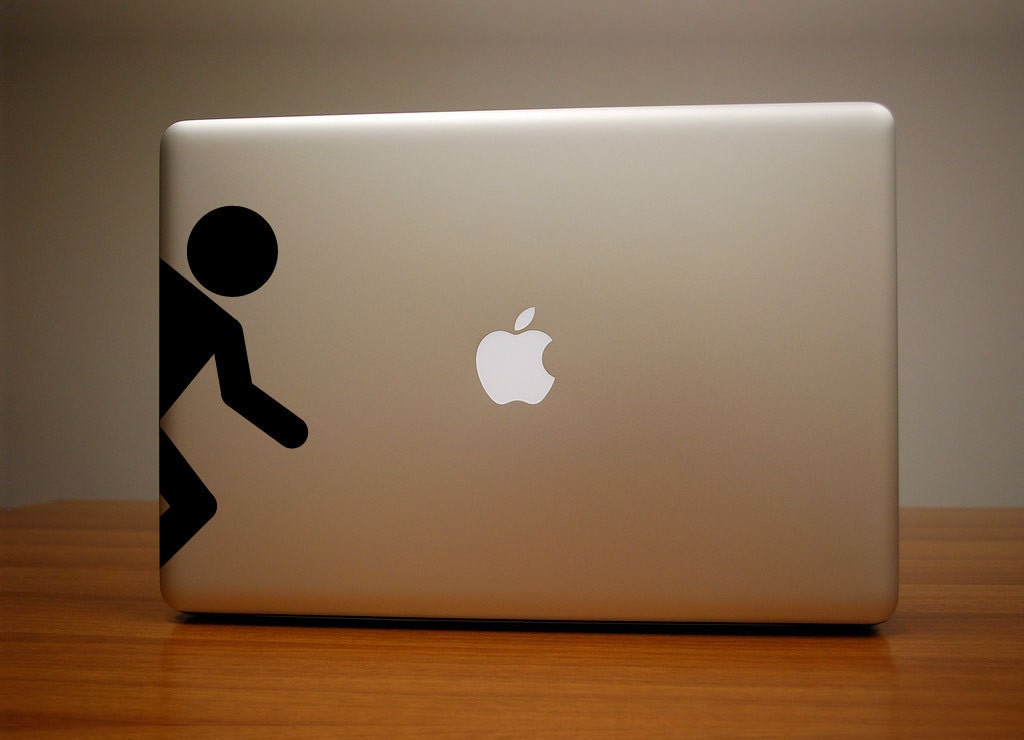Portal Figure Macbook Decal