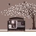 Baby Nursery Decor  White Cherry Blossom Tree Decal - Children Nursery Wall Decal Vinyl