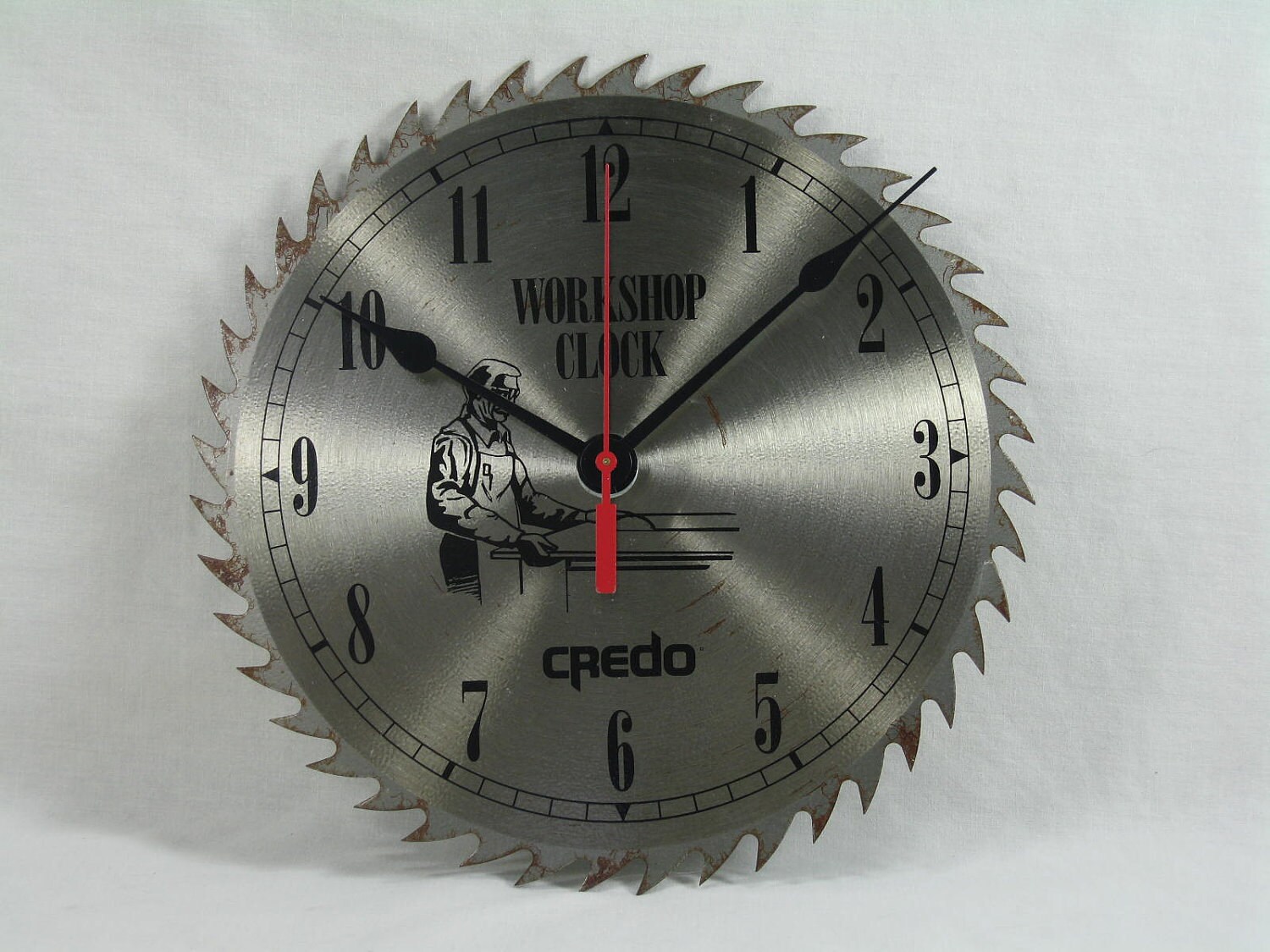 Vintage Handmade Upcycled Saw Blade Wall Clock by by aFarmOfArt