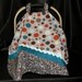 Car Seat Canopy - Polka dots and paisley