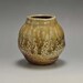 Shigaraki, anagama, ten-day anagama wood firing, with natural ash deposits wall hanging flower vase, kakeuzu-27