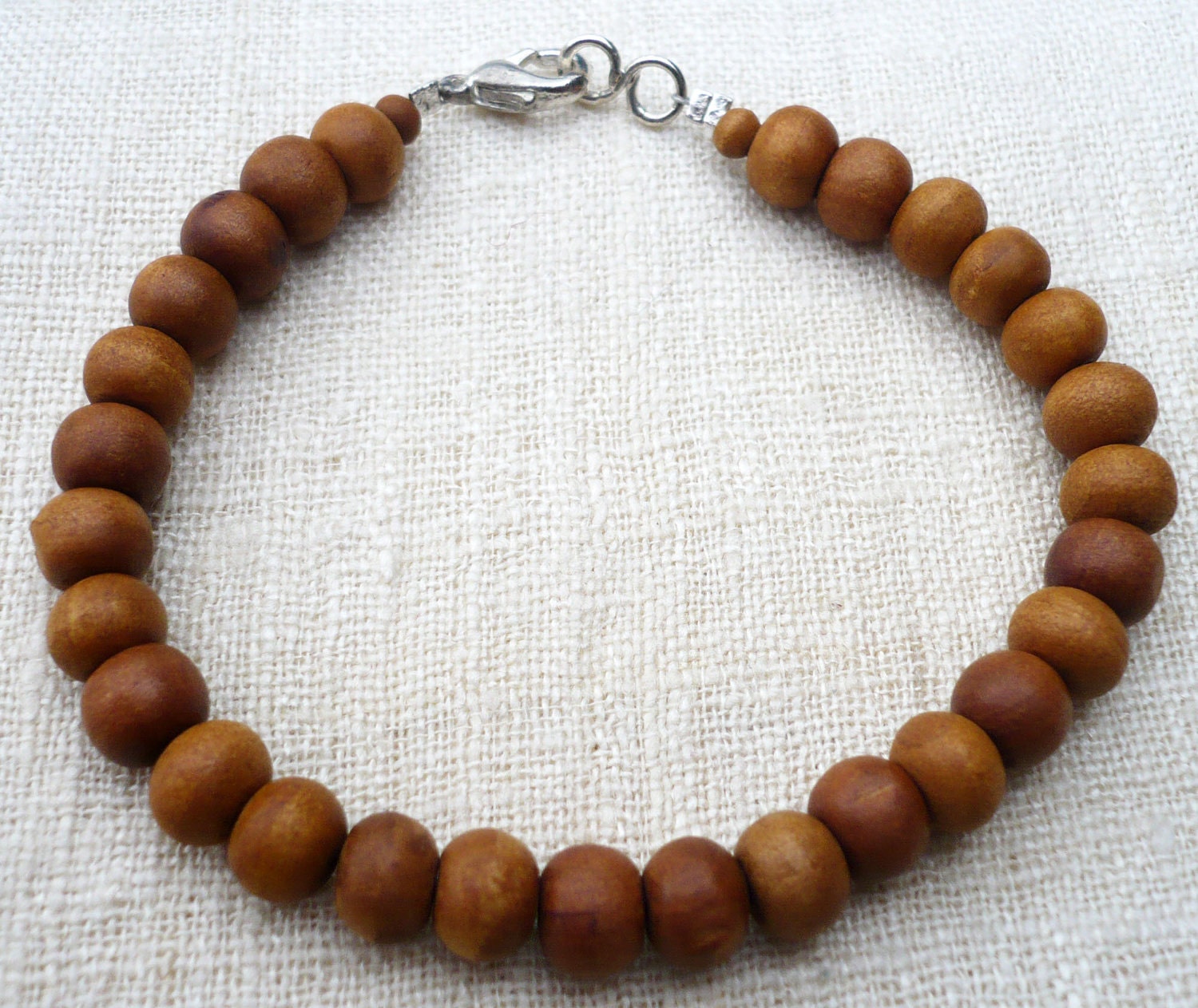 Sandalwood Bracelet Wrist Mala 7.5" B39