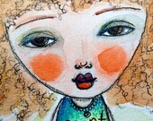 Art Eye Candy Original Art Postcard by Rachelle Panagarry