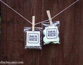 Biodegradable ECO Personalized Cello Bags // Wedding Favors