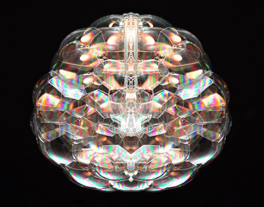 Cosmic Bubble VII Abstract Matted Fine Art Photographic Print - 8x10