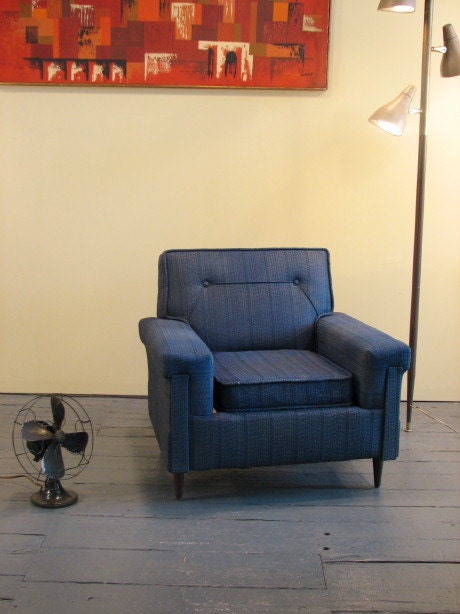 SALE SALE SALE Mid Century Modern, vintage upholstered chair 1950's, 60's Discounted shipping to some Cities