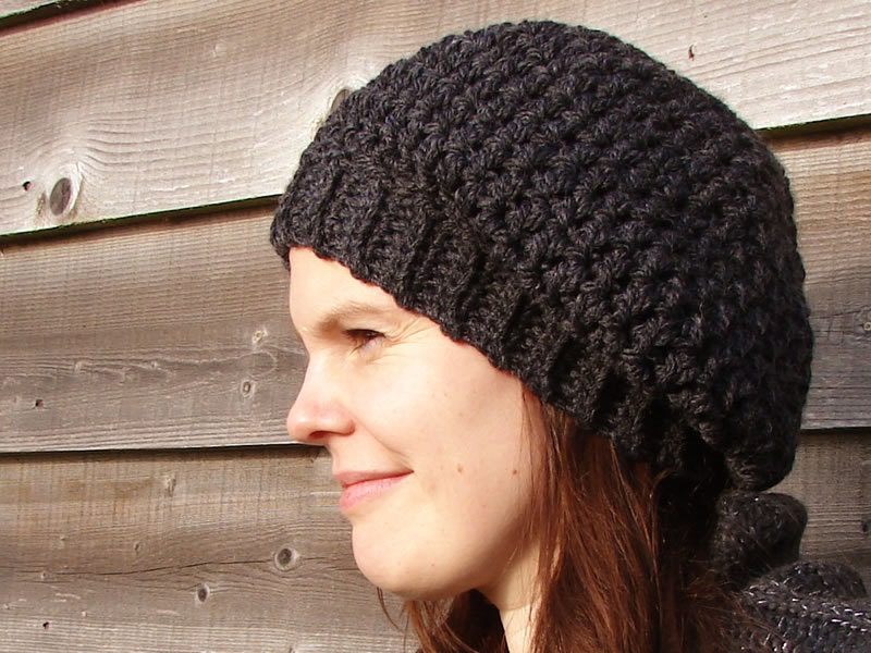 Crochet Pattern (PDF file) Tam Beret for teens and adults