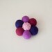 Purple Flower Brooch - Violet brooch in violet/purple shades
