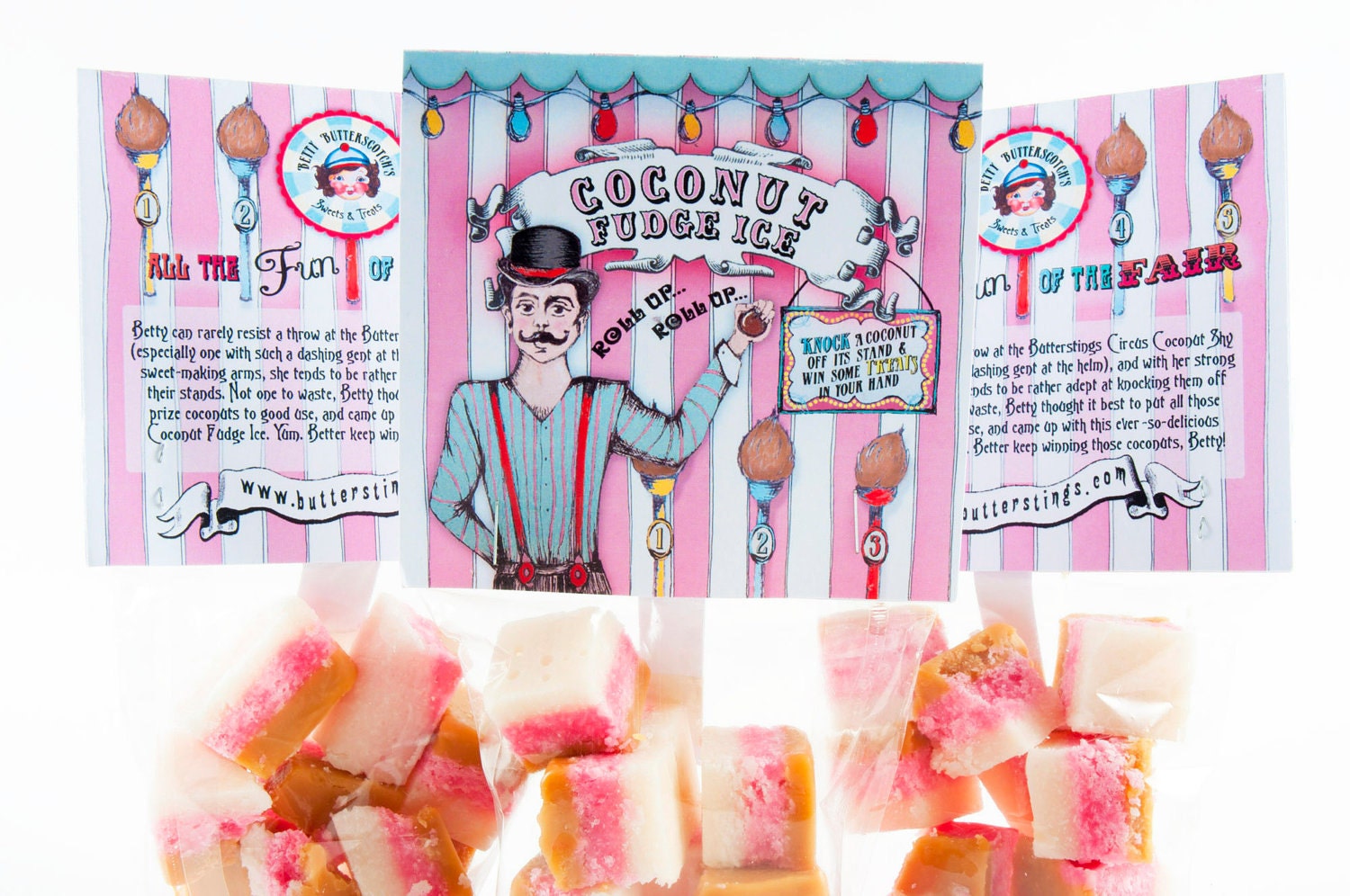 Collection of Four Betty Butterscotch Candy Bags