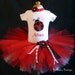 Red Ladybug Tutu Set. Red Sparkle. Customize any way you'd like.