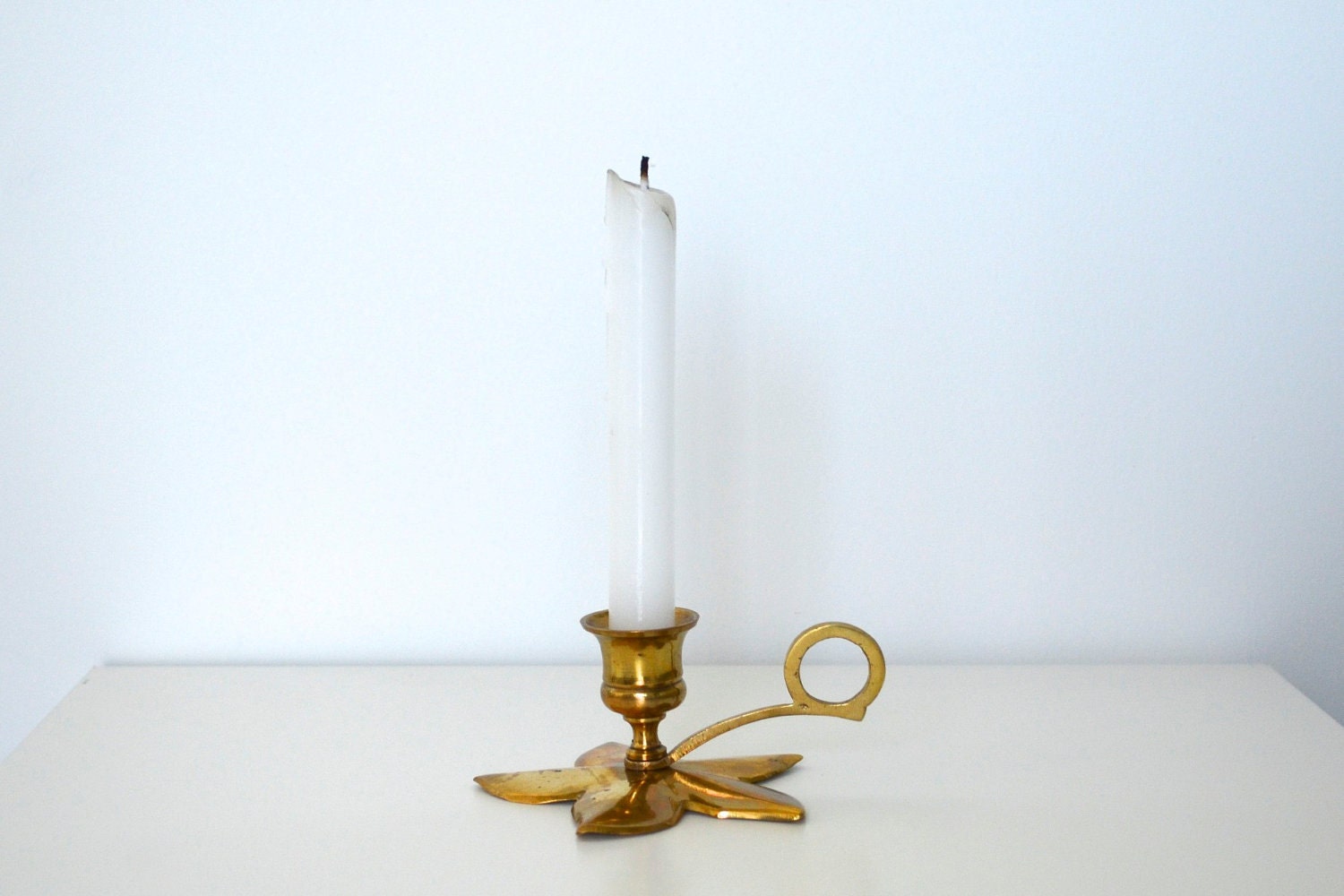 Brass candle holder flower shaped Holiday Decor