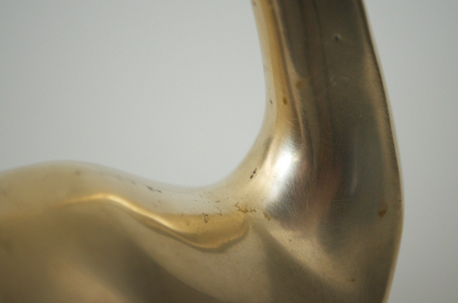 Vintage brass figurine swan