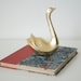 Vintage brass figurine swan