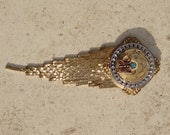 Vtg Art Deco Steam Punk Gothic Brooch Pin Free Shipping