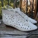 Reserved for Vivian--- Super Cute 80's Pixie Ankle Boots w/ Geometric Cut Outs