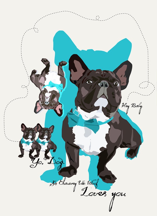 Custom Pet Illustration - let's go crazy