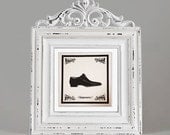 Classic men shoe screen-printed