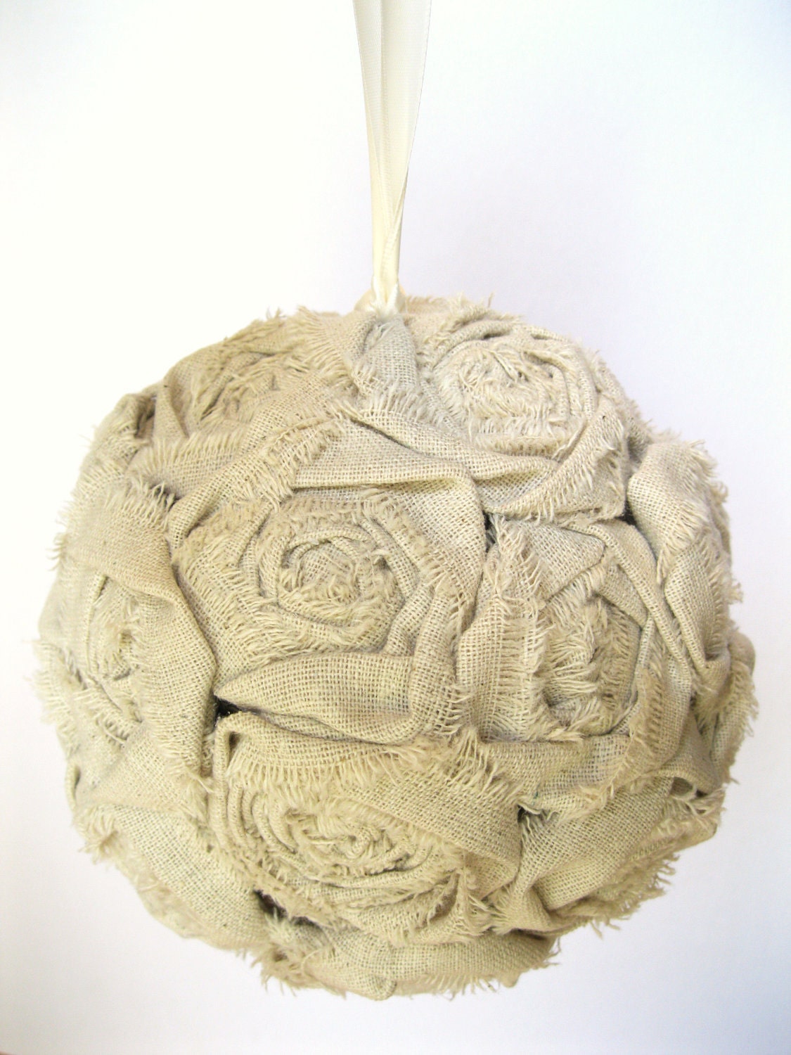 Flower Girl Fabric Flower Pomander