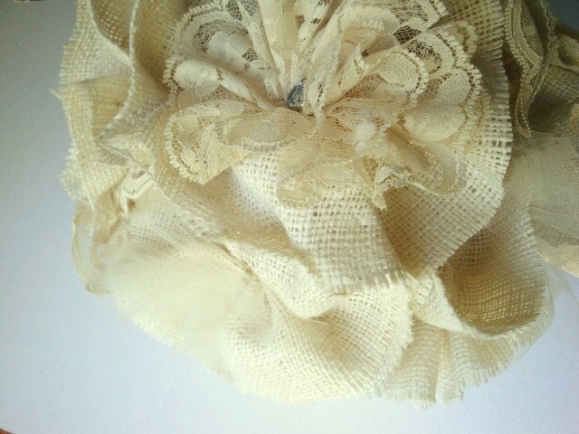 Winter Burlap Wedding Bouquet