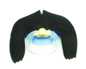 Black Fu Man Chu Mustache pacifier 0 to 6 months