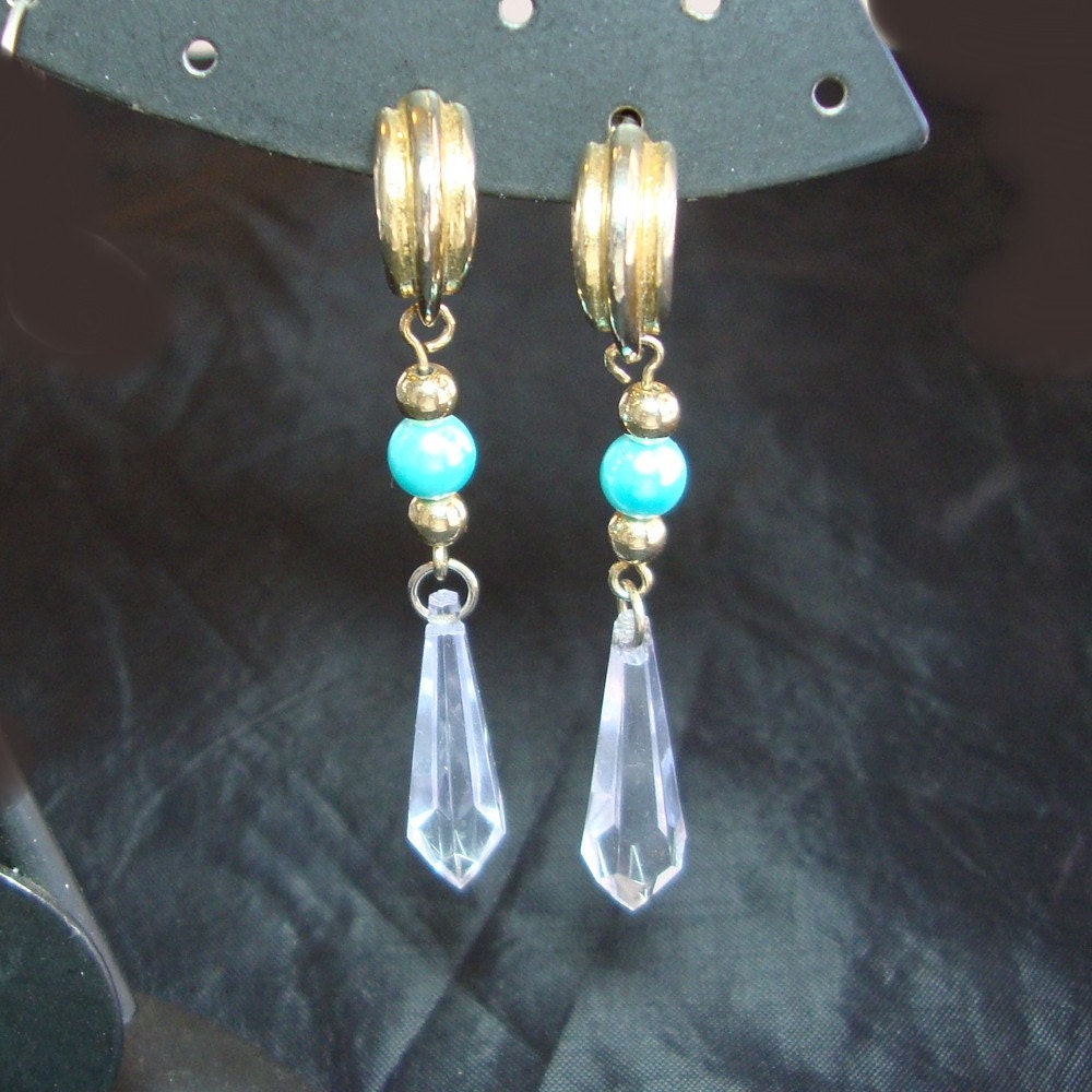 Vintage Post dangle earrings