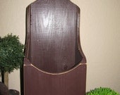 Candle Box Holder Vintage Wooden Collectible Home Decor Primitive Kitchen Kitschy