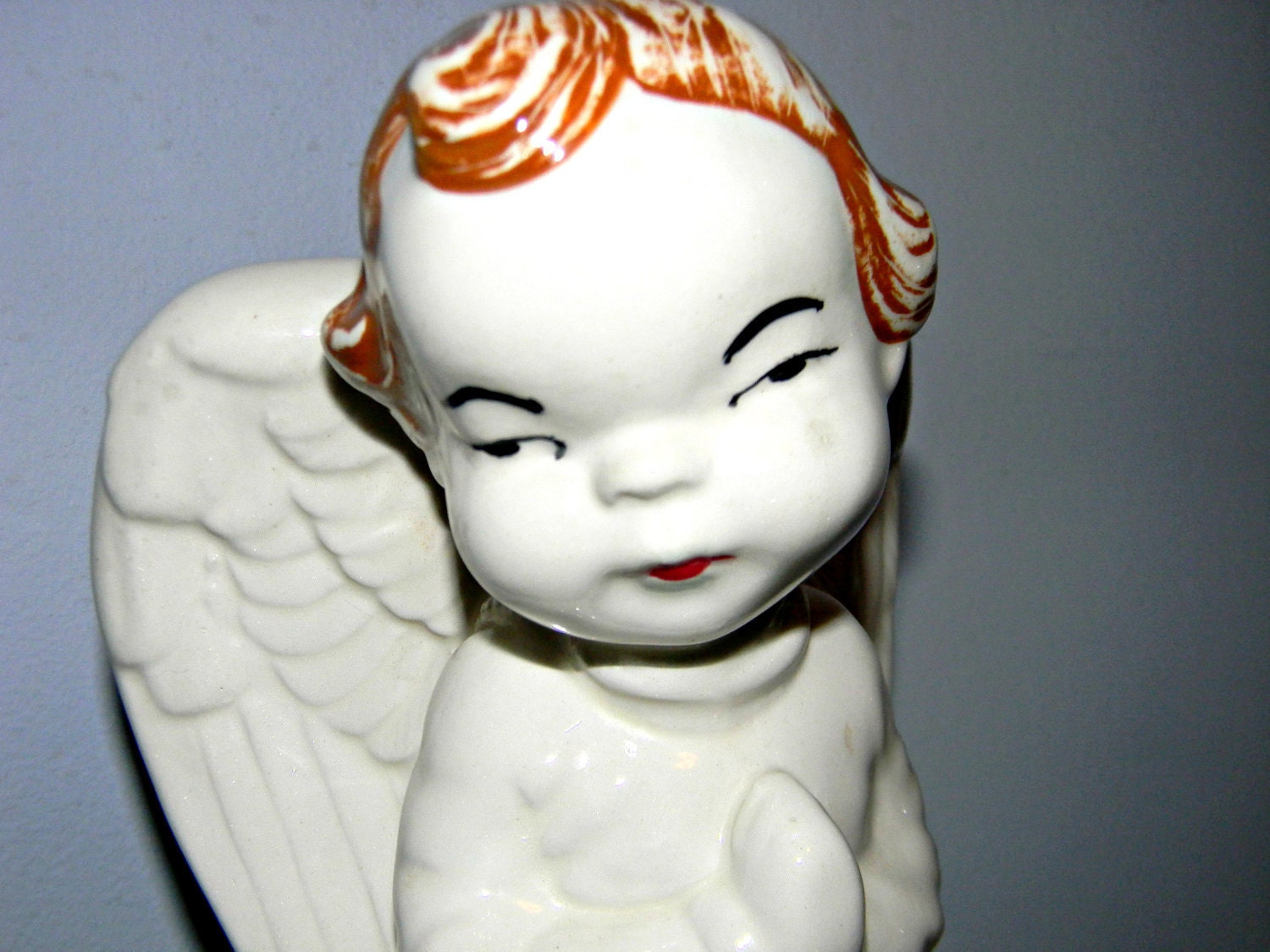 Vintage Angel Cherub Vase