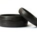 Carbon Fiber Unidirectional black Wedding Rings Bands. Round or Flat