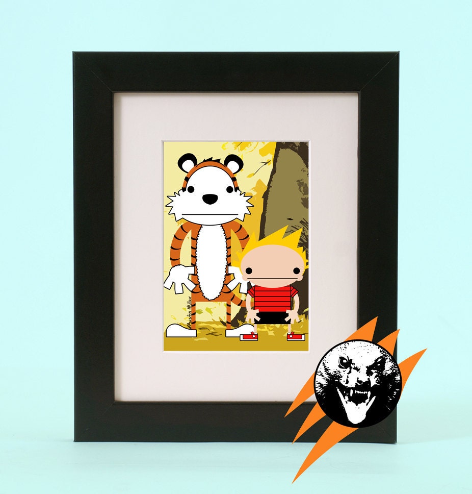 Calvin and Hobbes - Original Illustration - Giclee Print