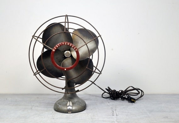 R E S E R V E D Industrial Retro Art Deco Westinghouse Fan