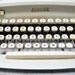 Vintage Gray and White Singer T-62 Professional Typewriter