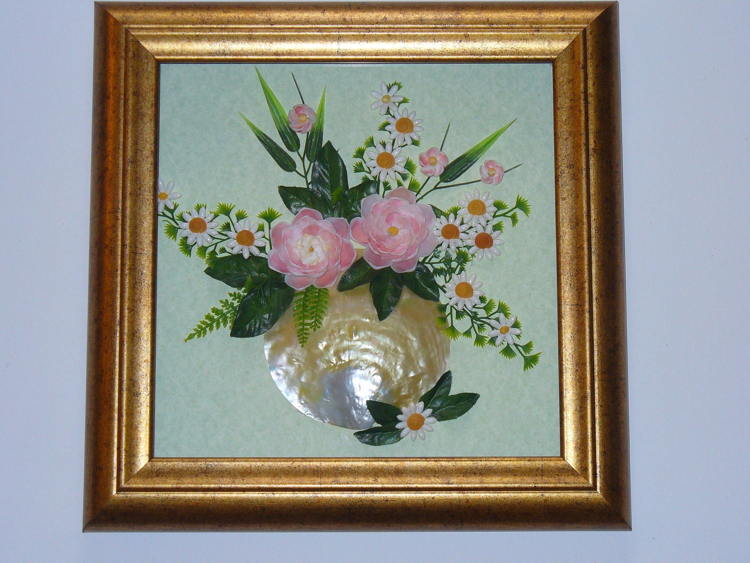 Sea Shell Flower Bouquet Wall Art