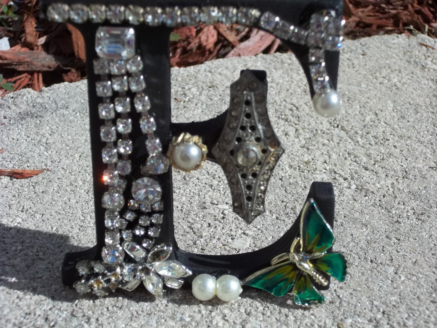 Jeweled Initial "E"
